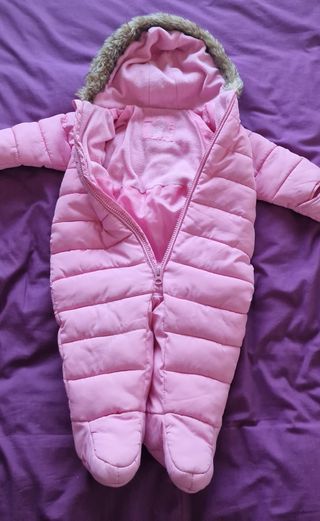 Buzo bebe invierno rosa 74cm 6-9m