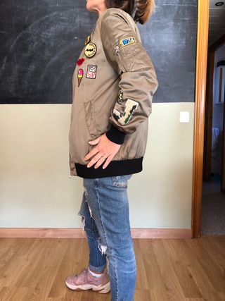 Bomber verde parches
