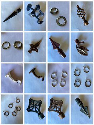 Barras cortinas(accesorios) Material nuevo.