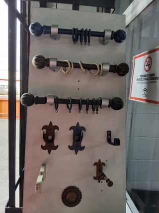 Barras cortinas(accesorios) Material nuevo.