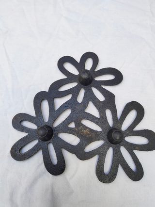 Antiguo reposaollas planchas Salvamanteles hierro