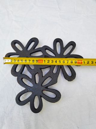 Antiguo reposaollas planchas Salvamanteles hierro