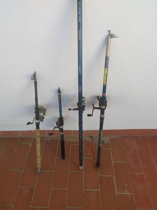 Canas de pesca.
