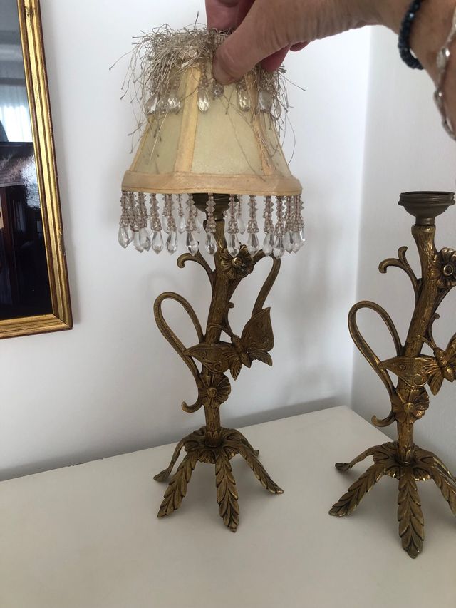 LAMPARITAS DE BRONCE AÑOS 60