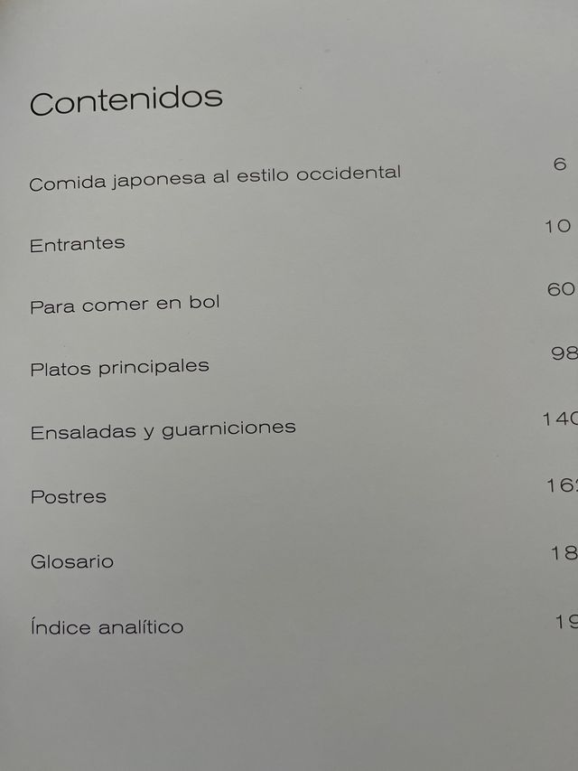 Libro de cocina japonesa