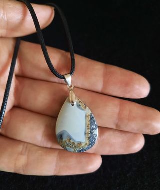 Colgante de Jaspe Maligano y Plata.