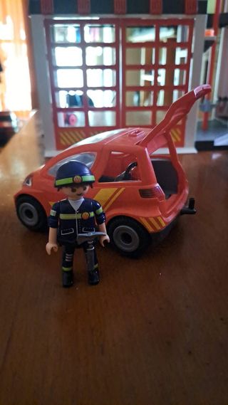 Camión y coche de bomberos Playmobil