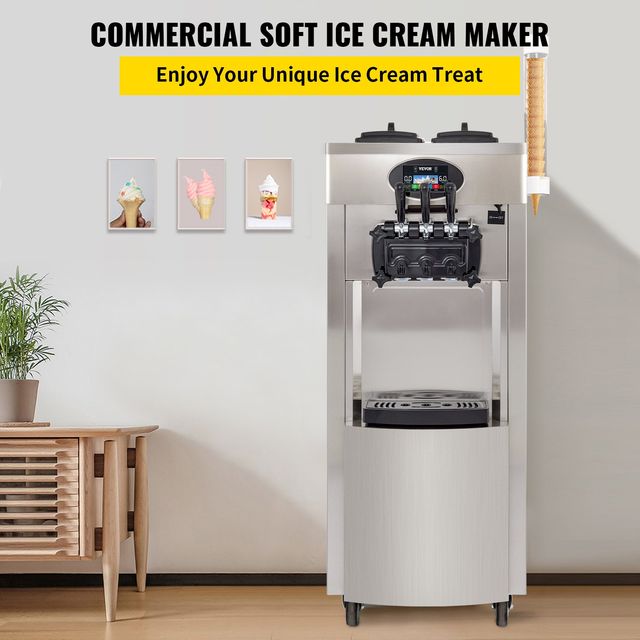 Macchina Elettrica per Gelato Soft da Terra 2200W 