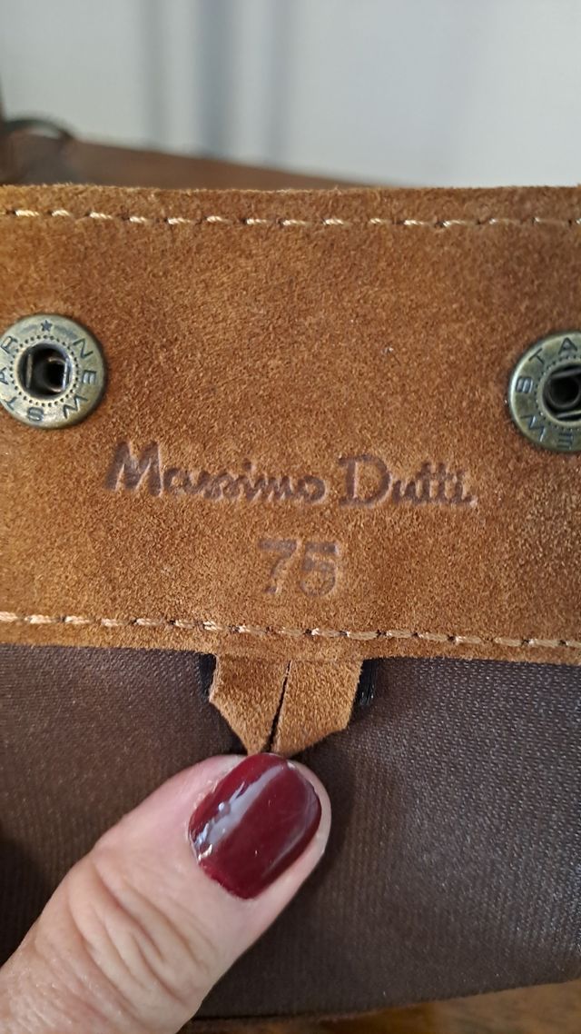 Cinturón de piel Massimo Dutti