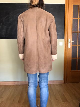 Abrigo marrón de doble faz