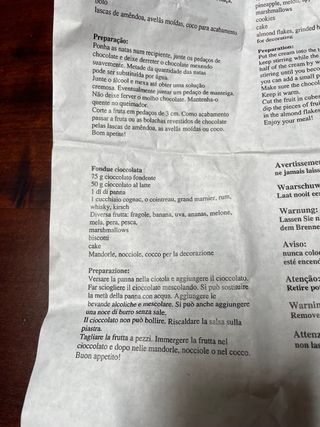 Set Fonduta di cioccolato Chocofan