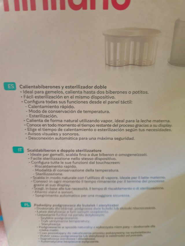 Calienta biberones