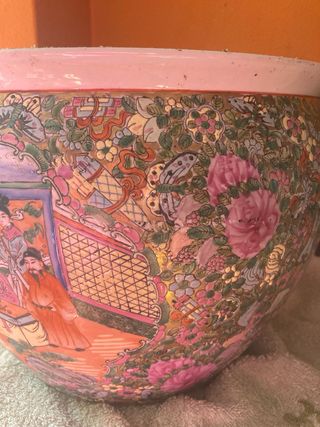 Antiguo jarron chino, 32 cm