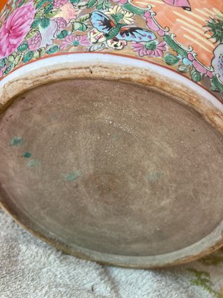 Antiguo jarron chino, 32 cm