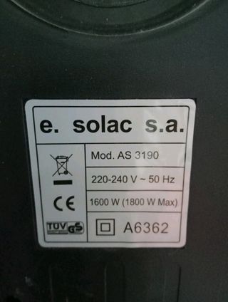 Accesorios Aspiradora Solac AS 3190 Apollo