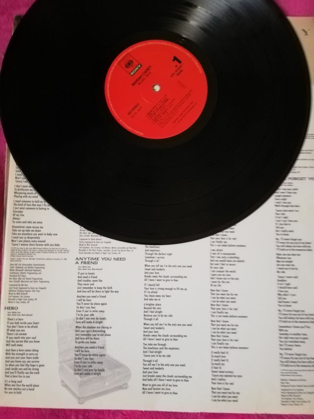 Vinilo de Mariah Carey. Perfectas portadas y sonid