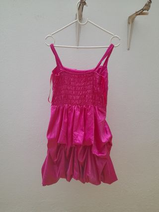 Vestido fiesta ELSA PUCHE CENTELLA fucsia