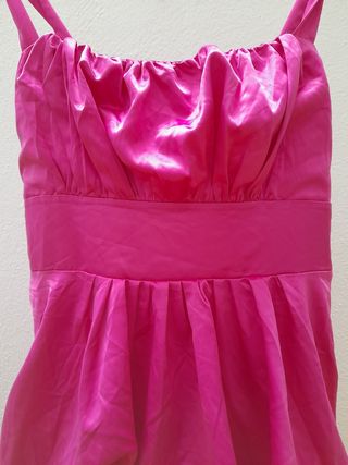 Vestido fiesta ELSA PUCHE CENTELLA fucsia