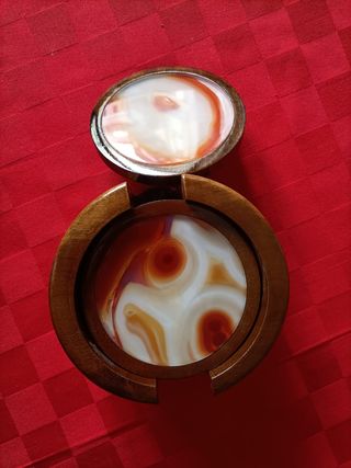 Set 6 sottobicchieri in agata