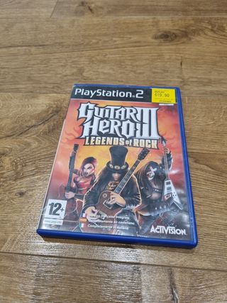 Guitarra PS2 + GUITAR HERO 3 LEYENDS OF ROCK