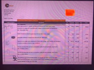 Silla oficina giratoria ergonomica