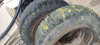 Ruedas carretilla llanta 15 neumáticas