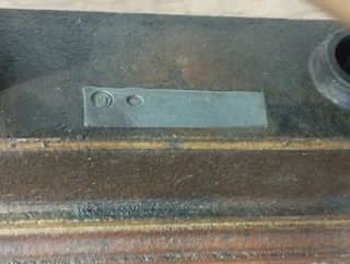 Antigua Balanza de Dos Platos Marrón de 5kg 37x11