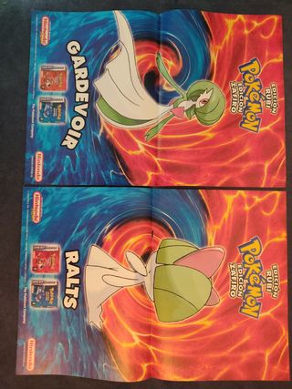 Posters Pokémon Rubí y Zafiro GBA