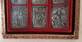 Retablo Navidad baño de plata