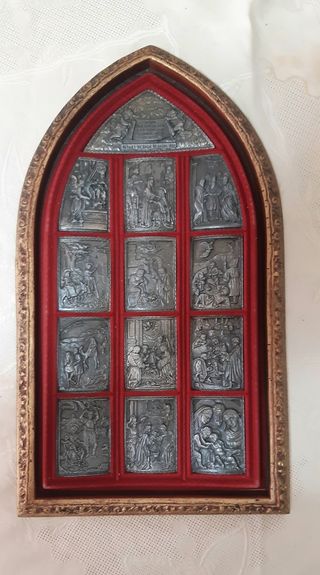 Retablo Navidad baño de plata
