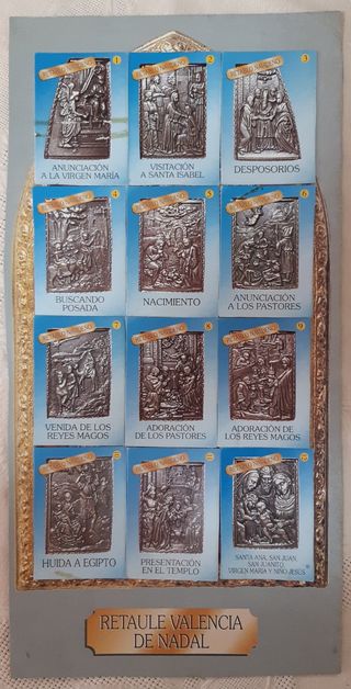 Retablo Navidad baño de plata