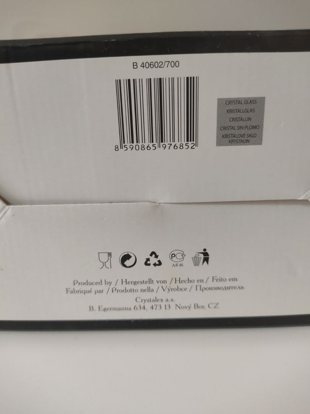 Copas vino de cristal de Bohemia Vintage (NUEVAS)