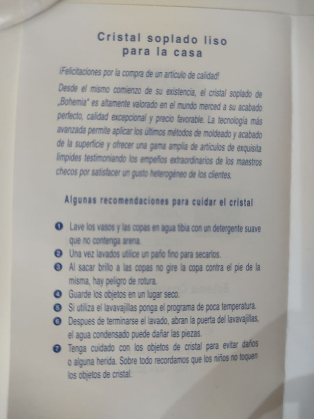 Copas vino de cristal de Bohemia Vintage (NUEVAS)