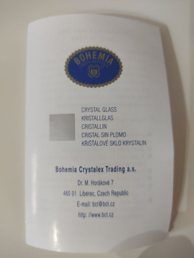 Copas vino de cristal de Bohemia Vintage (NUEVAS)