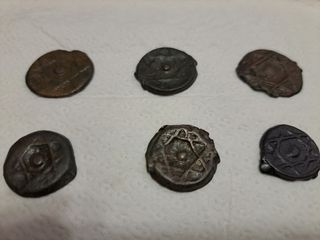 Monedas antiguas 6 unidas en bastante buen estado