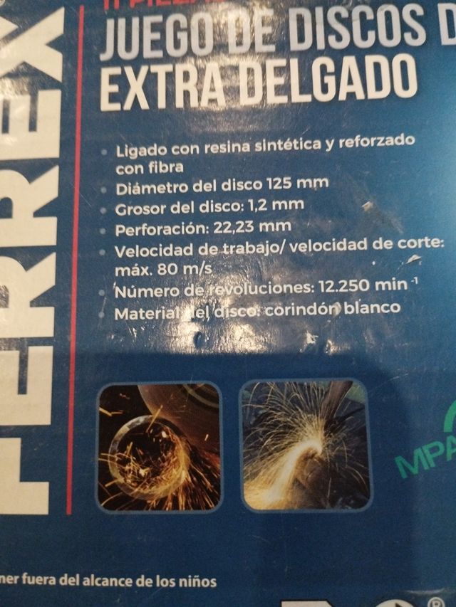 Juego de discos de corte