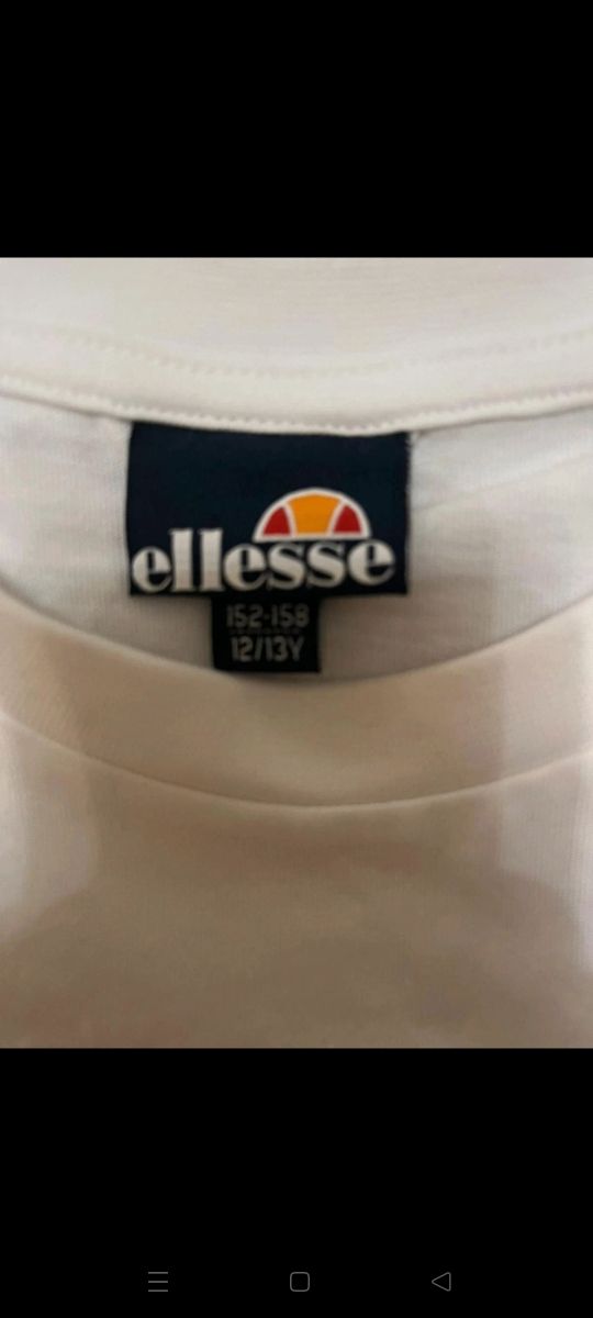 Camiseta de niña ellesse blanca