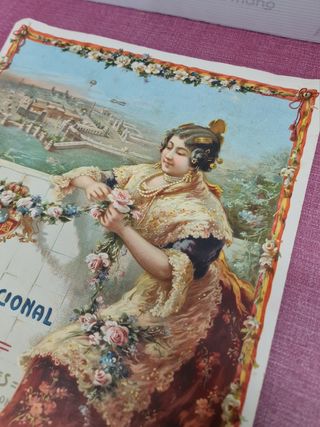 Cartel Exposición Nacional Valencia Abril 1910