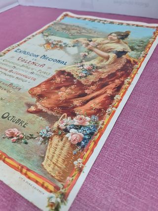 Cartel Exposición Nacional Valencia Abril 1910