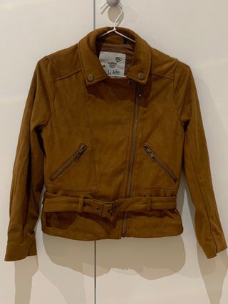 Chaqueta cazadora IKKS niña color camel