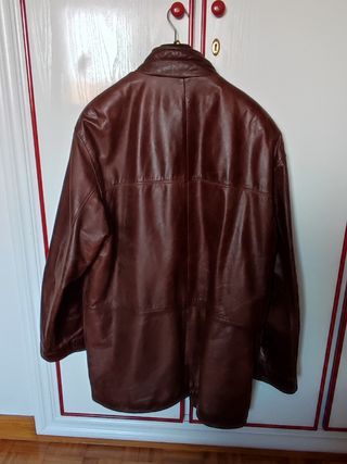 Abrigo de piel Vintage color marrón