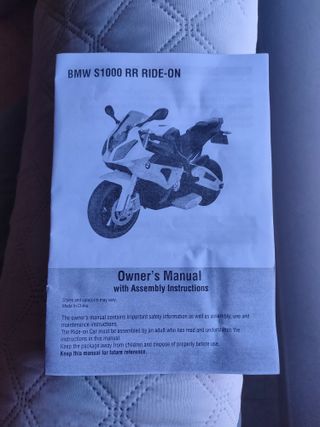 BMW 12V S1000RR batería niñ@s