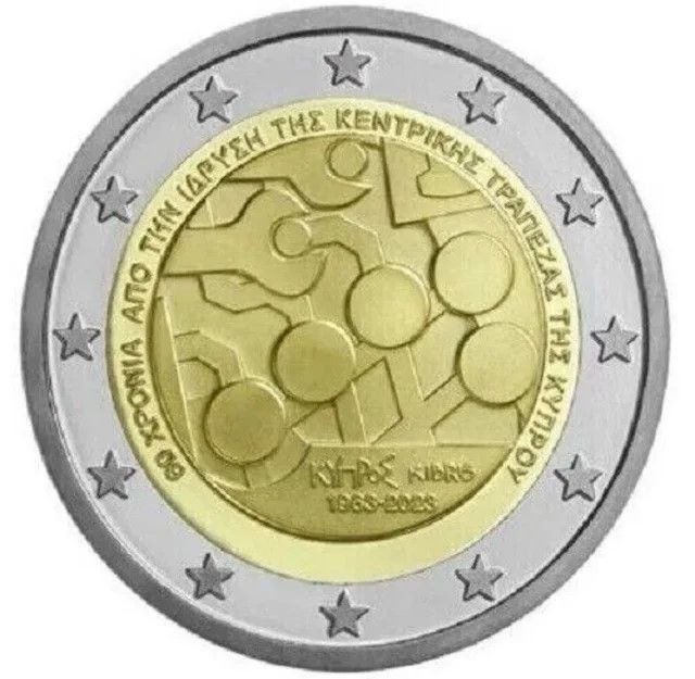 Moneda 2€ Chipre 2023 "Banco Central" SC.
