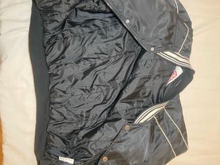 CHAQUETA BOMBER NFL VINTAGE NEGRA RAIDERS