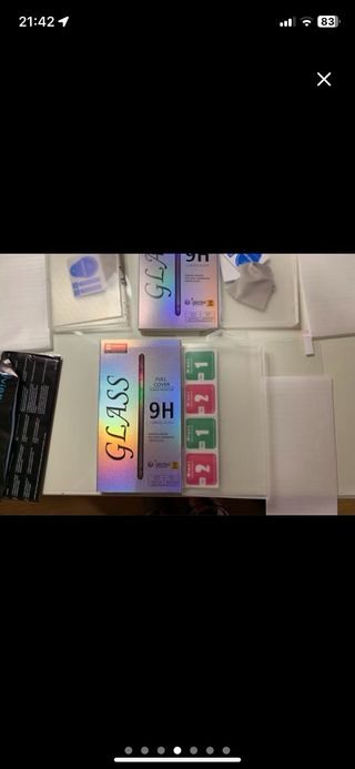 3 Cristales Templados y 3 plástico Iph XR Estrenar