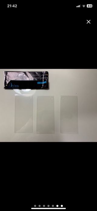 3 Cristales Templados y 3 plástico Iph XR Estrenar