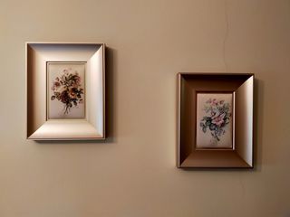 Cuadros flores en tela