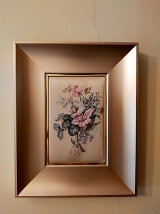 Cuadros flores en tela