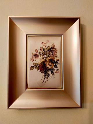 Cuadros flores en tela