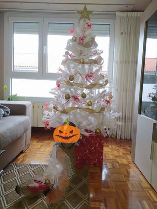 Arbol de navidad blanco 1'80cm